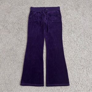 Reflex Jean Original Purple Velour Flared Pants L